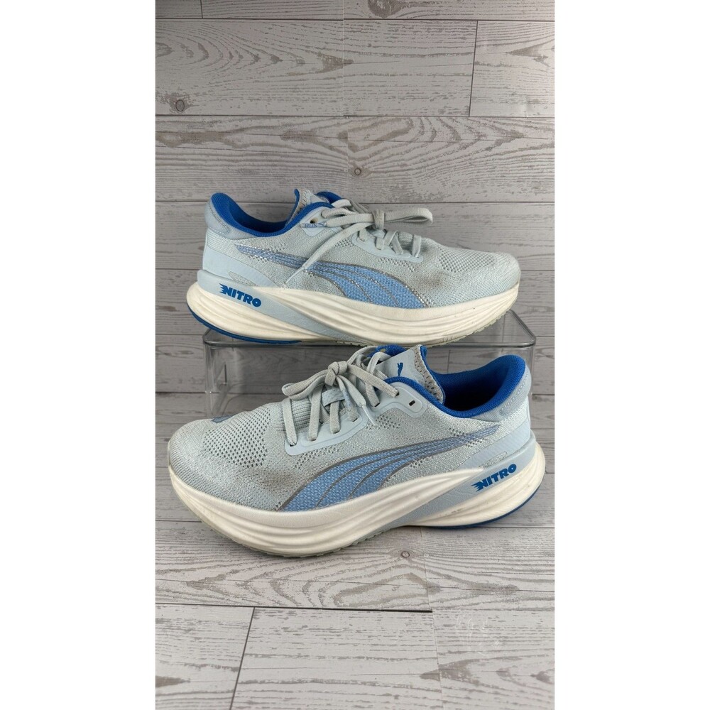 Puma Magnify Nitro 2 377540-04 Blue 9B Women's Round Toe Road Running Shoes #847